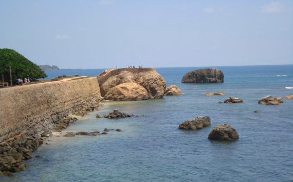 The coastline of Galle