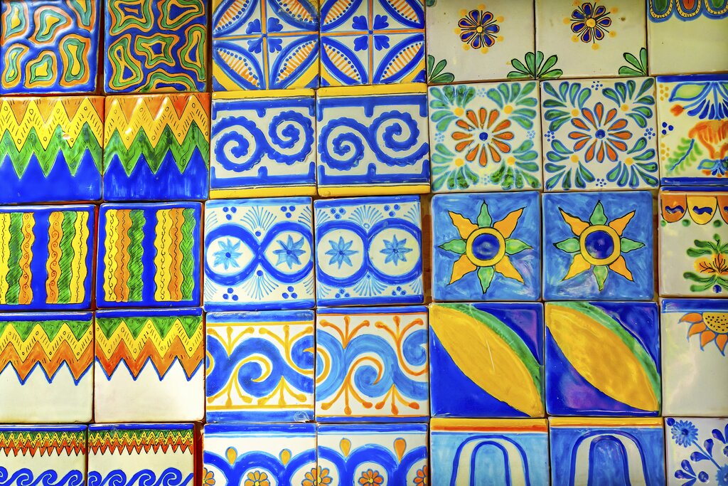 Colorful talavera ceramics