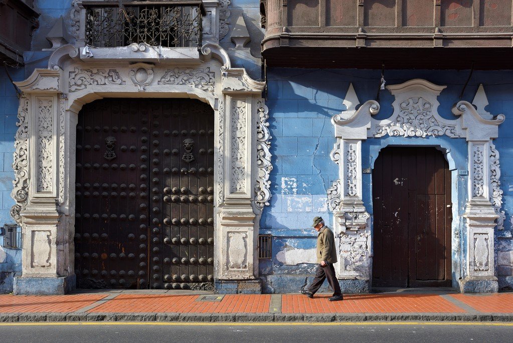 A pretty street view in Lima