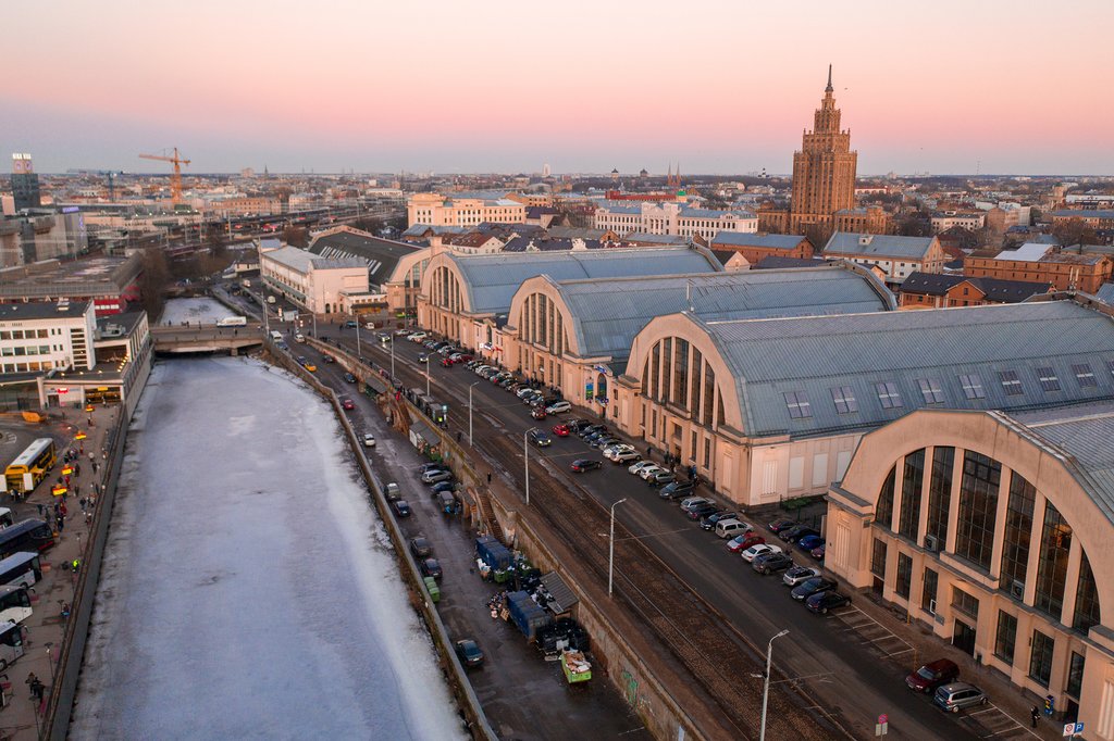 View of the Riga Central Market