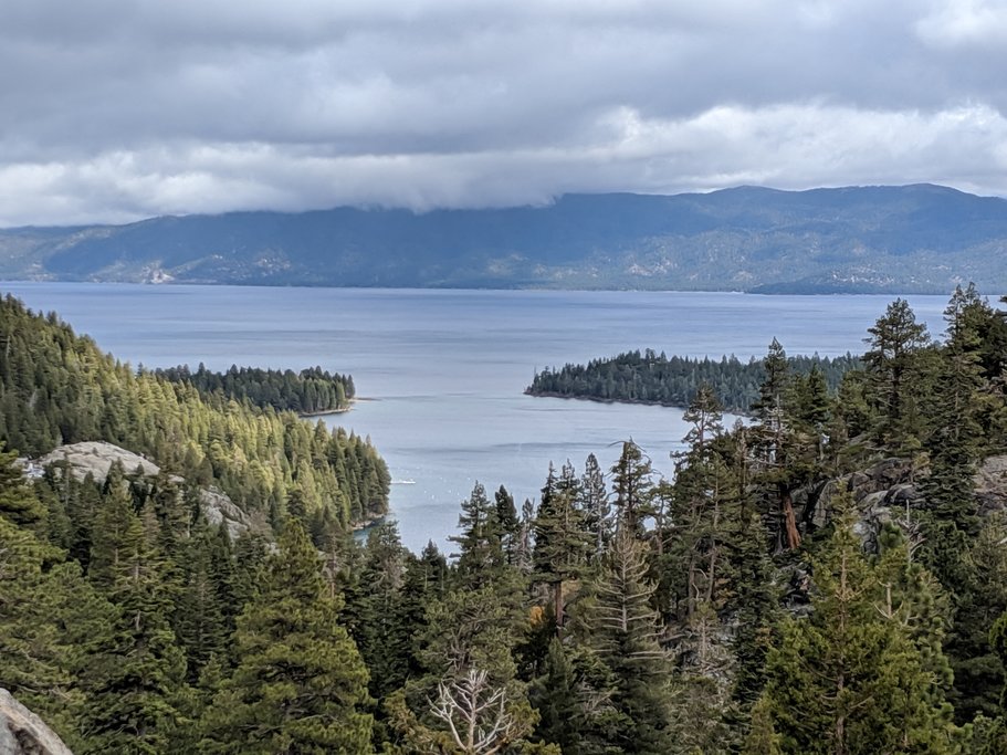 View of Emerald Bay from Eagle Lake Hike
