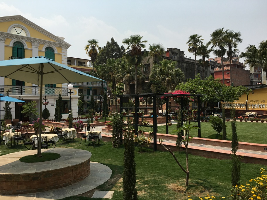 Garden at the Kathmandu Guesthouse