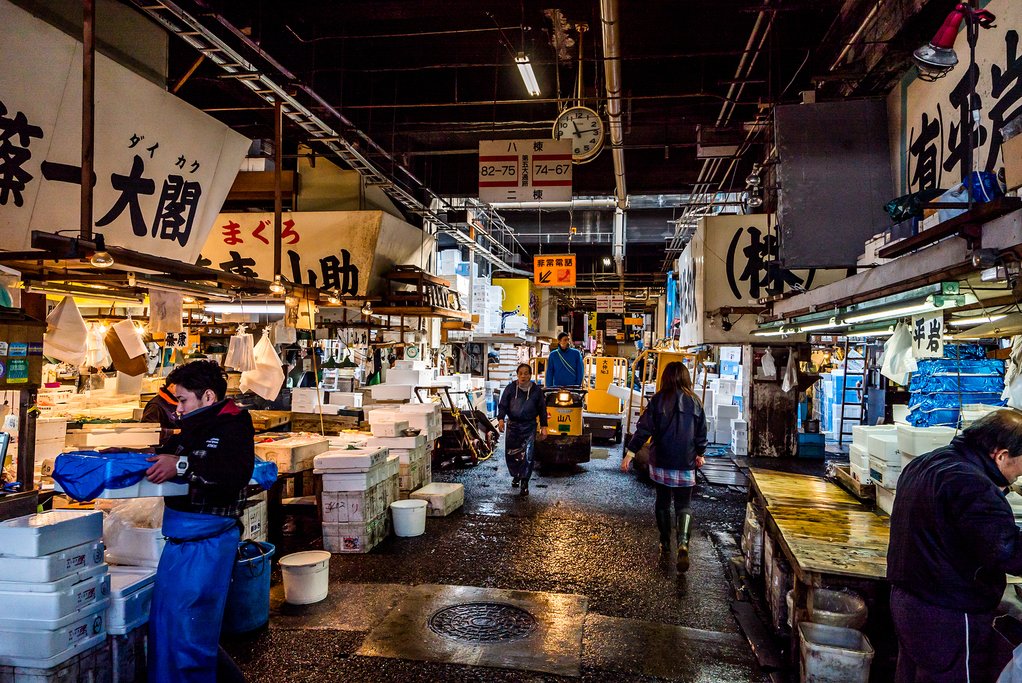 Tsukiji Market, Tokyo.