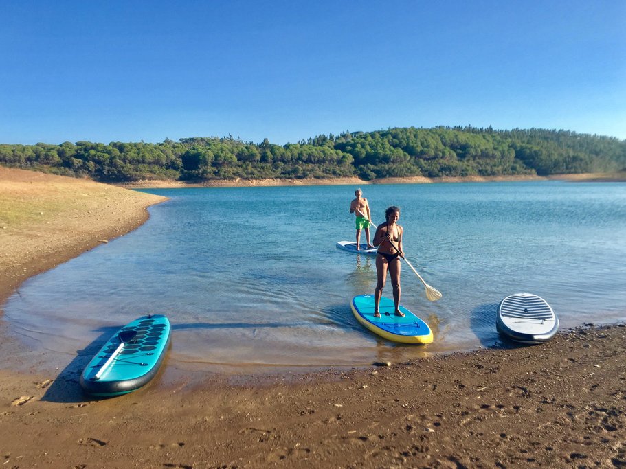Go stand up paddle boarding through the Ria Formosa