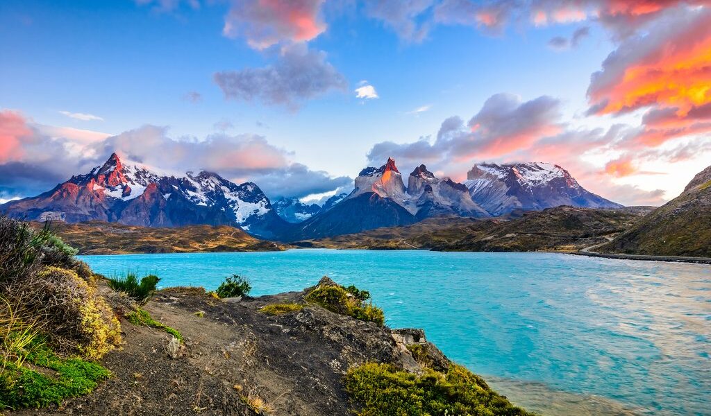Torres Del Paine Over The Pehoe Lake, Patagonia, Chile - Souther