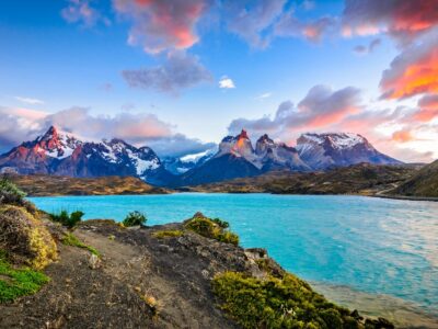 Torres Del Paine Over The Pehoe Lake, Patagonia, Chile - Souther