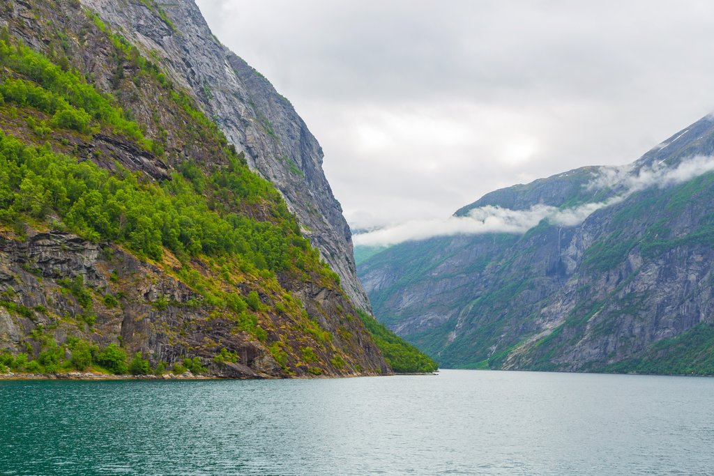 The UNESCO-listed Geirangerfjord where you'll spend three nights