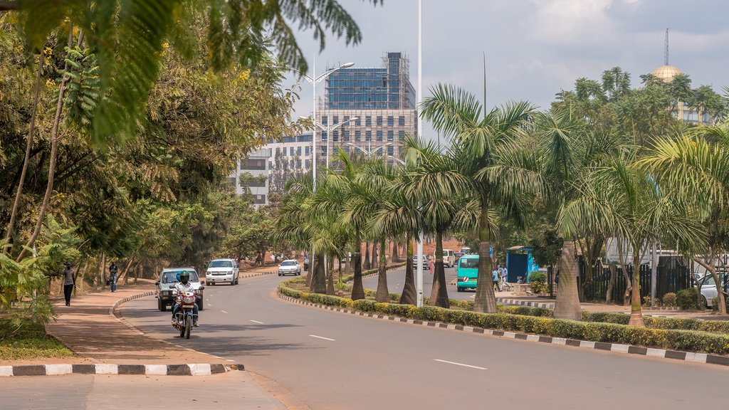 Kigali's wide streets and beautiful landscaping