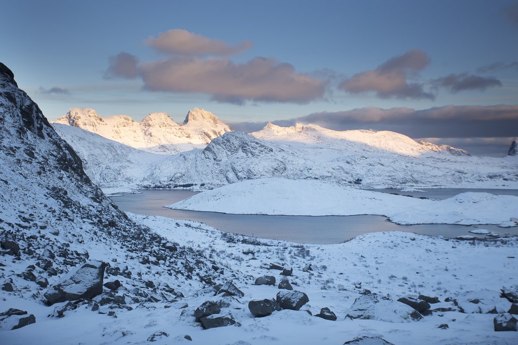 Scenic Norwegian view on the Lofoten Islands