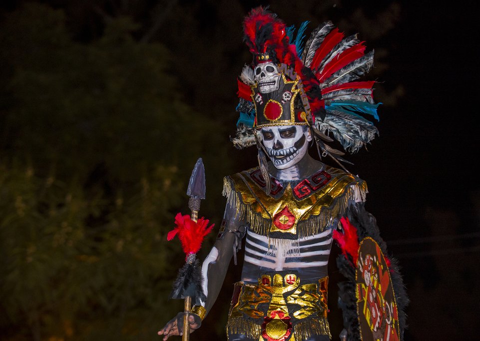 Oaxaca, Mexico, Day of the Dead make-up
