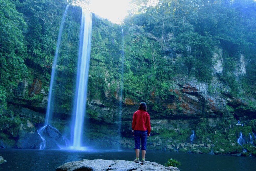 The beautiful waterfalls of Misol-ha & Agua Azul - Night in Palenque.