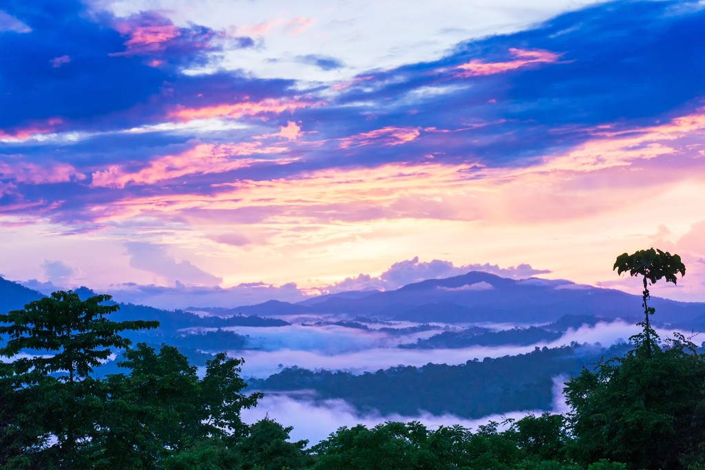 Sunrise over the Danum Valley