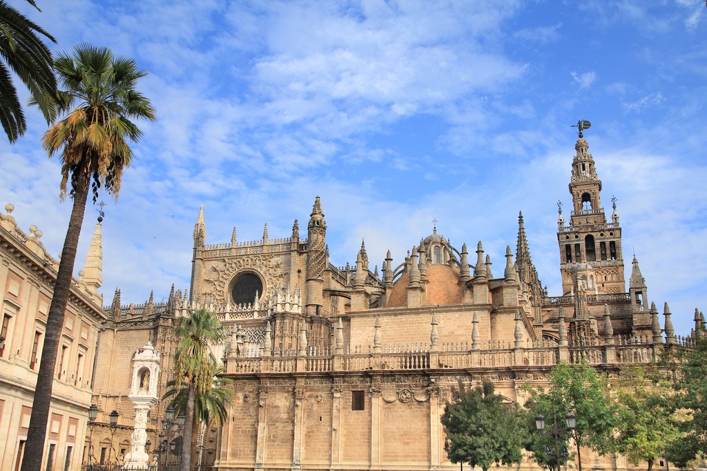 The Seville Cathedral is the largest gothic church in the world