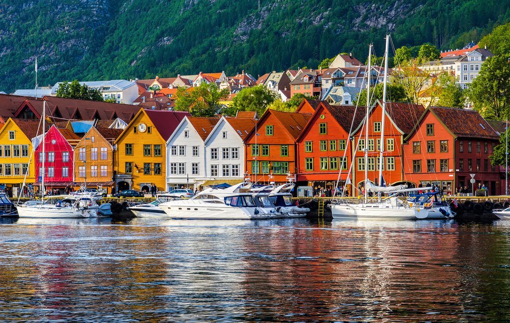 Bryggen's colorful waterfront is a UNESCO World Heritage Site.