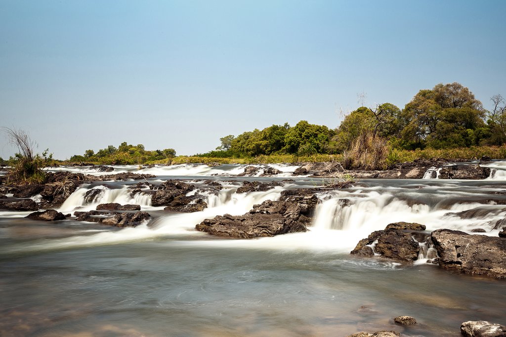 Popa Falls in Caprivi North Namibia