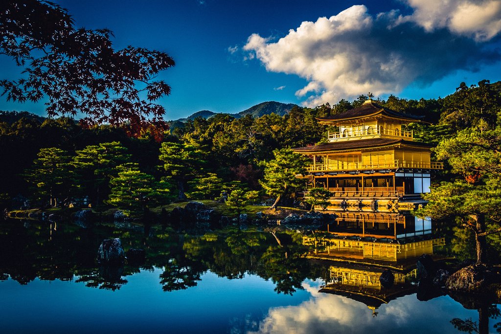 The Golden Pavilion in Kyoto