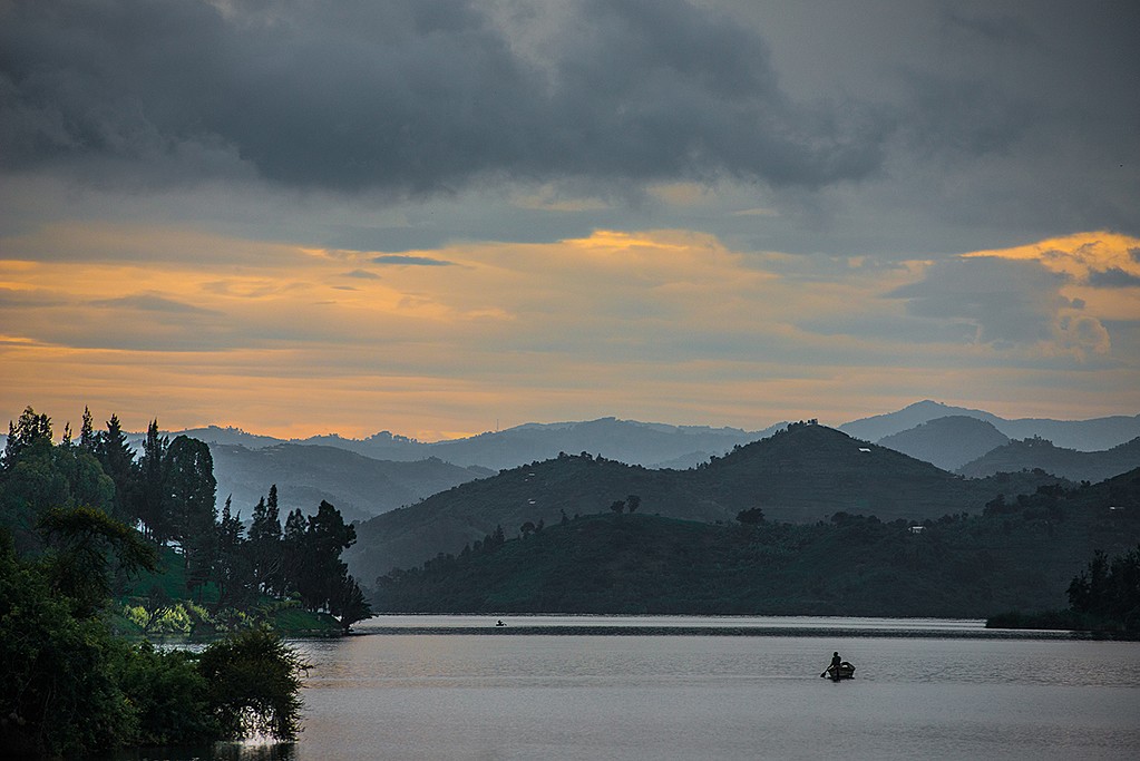 Sunset on Lake Kivu