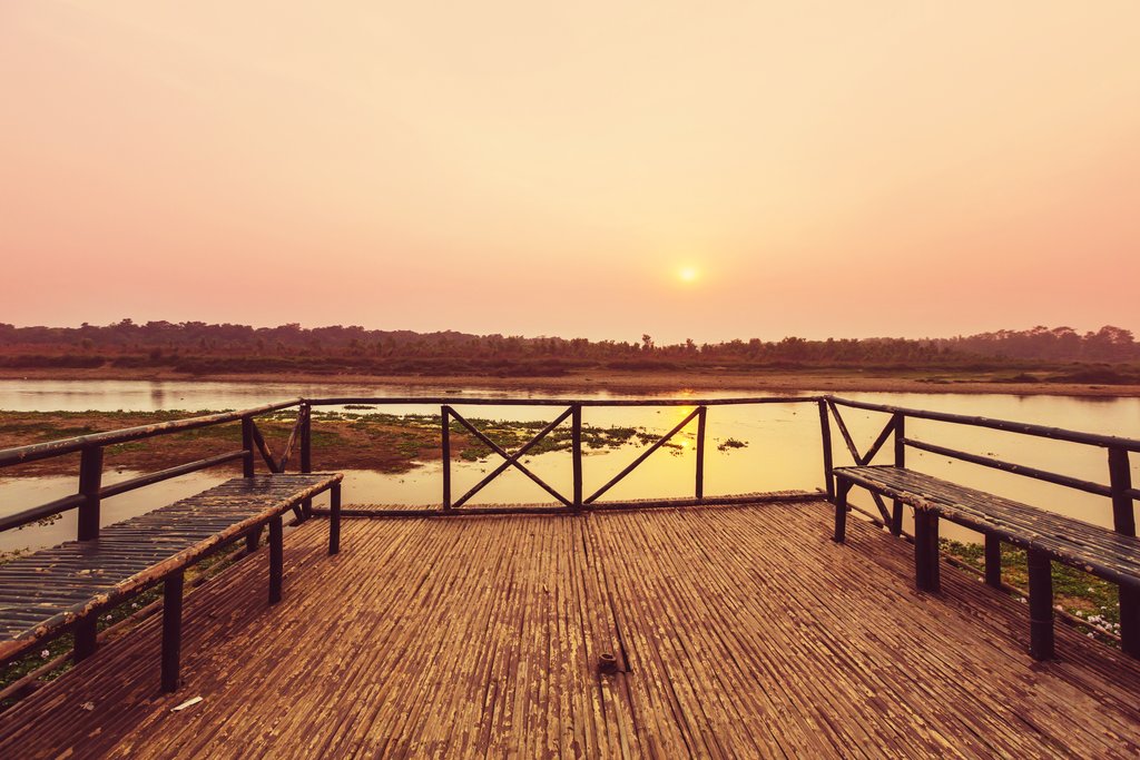 Looking out over the river in Chitwan