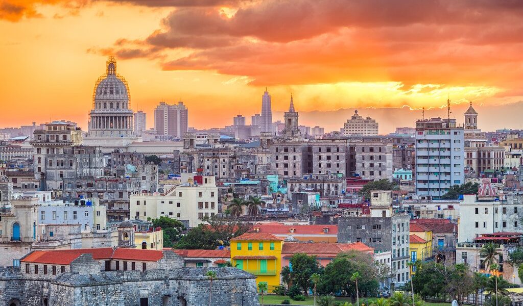 Havana, Cuba downtown skyline.