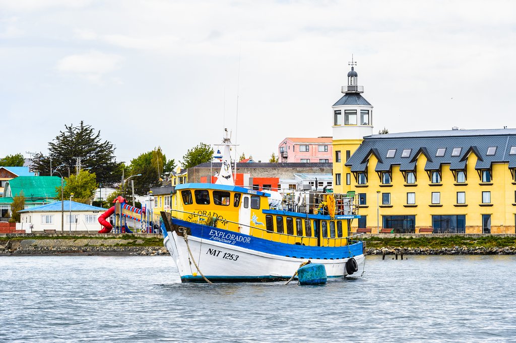 Puerto Natales has a colorful waterfront