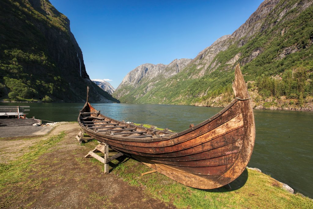 Old Viking boat, Njardarheimr, Norway