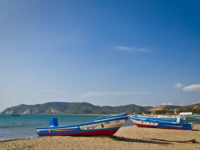 Puerto Lopez, popular vacation spot in the coast of Ecuador