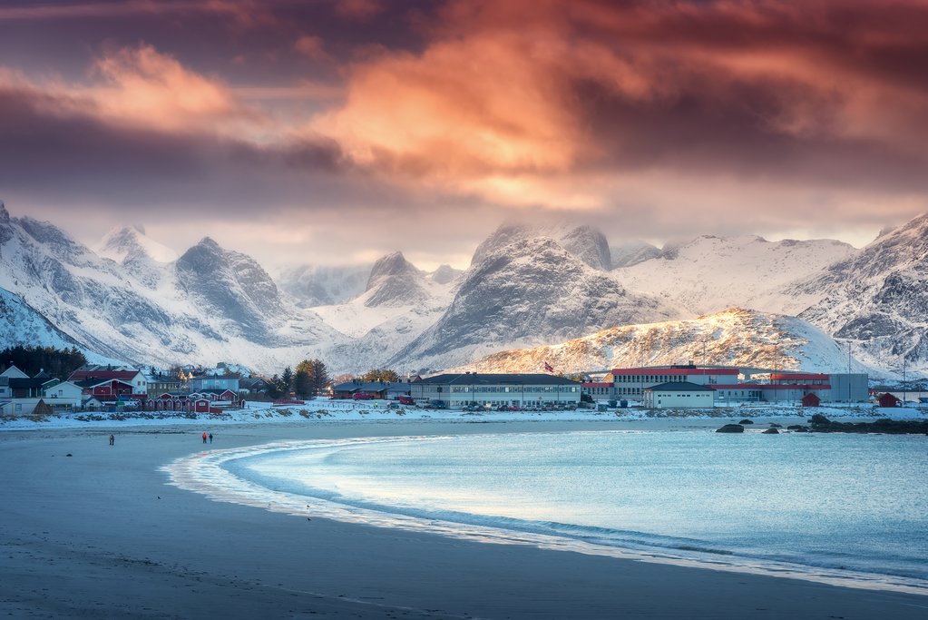 Sunset in the Lofoten Islands