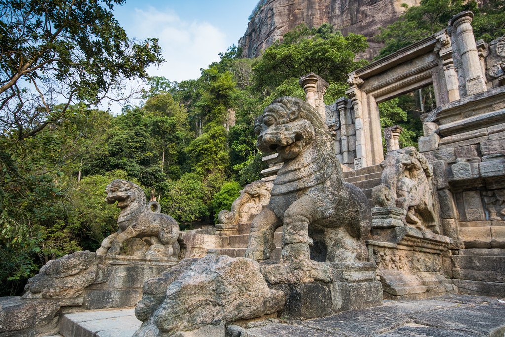 Visit the 13th-century Yapahuwa Rock Fortress