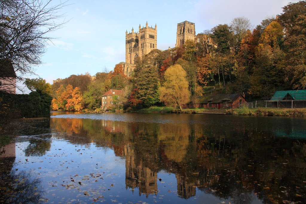 Durham Cathedral in autumn