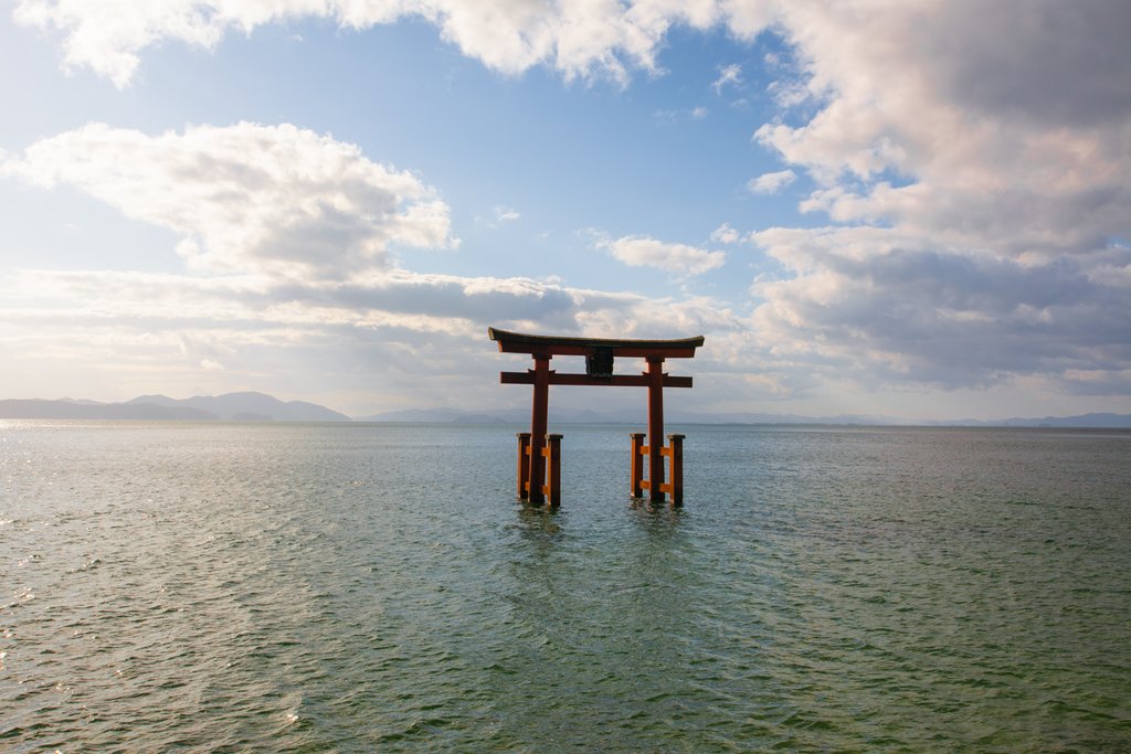 Torii gate, Shirahige Shrine