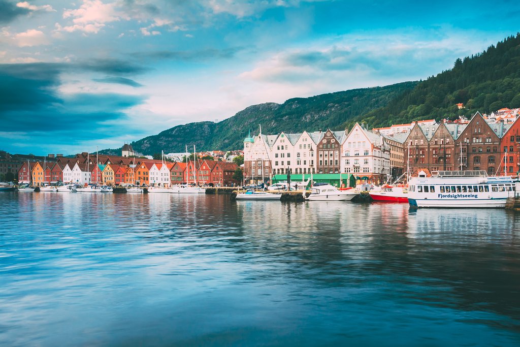 The Harbor of Bergen, Norway