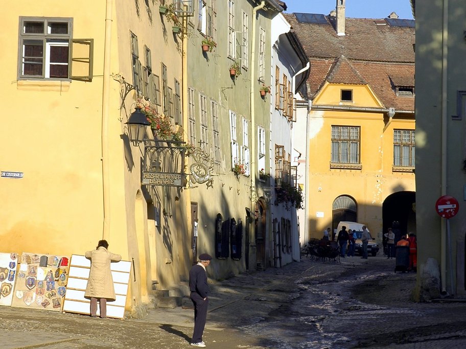 Inside Sighisoara's citadel