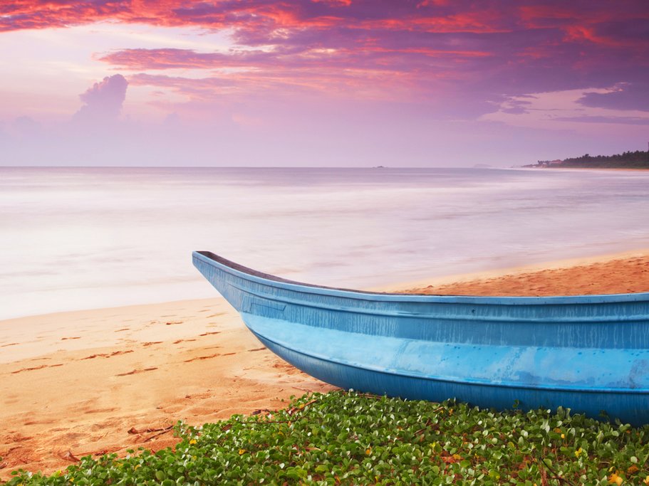 Bentota Beach at sunset.
