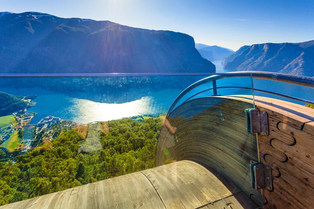 Stop at Stegastein Viewpoint and take in the views