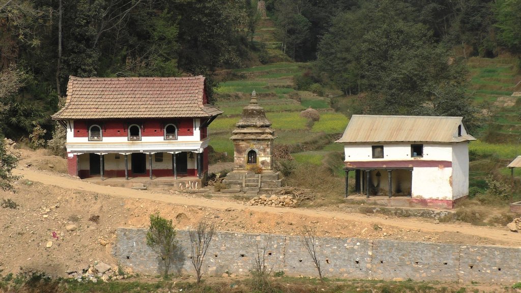 Typical Newari homes outside of Panauti
