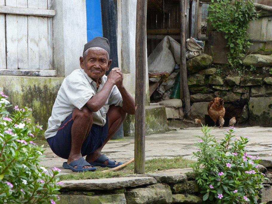 A local in the village of Bahundanda