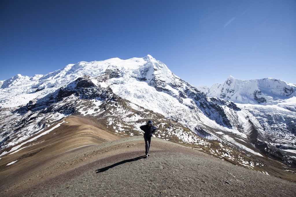 Enjoy panoramic views as you trek across the mountain pass