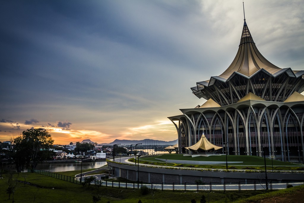 The Astana government building in Kuching
