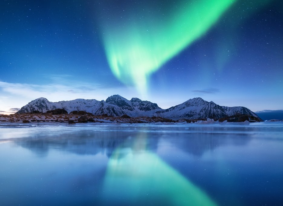 Northern Lights over the Lofoten Islands