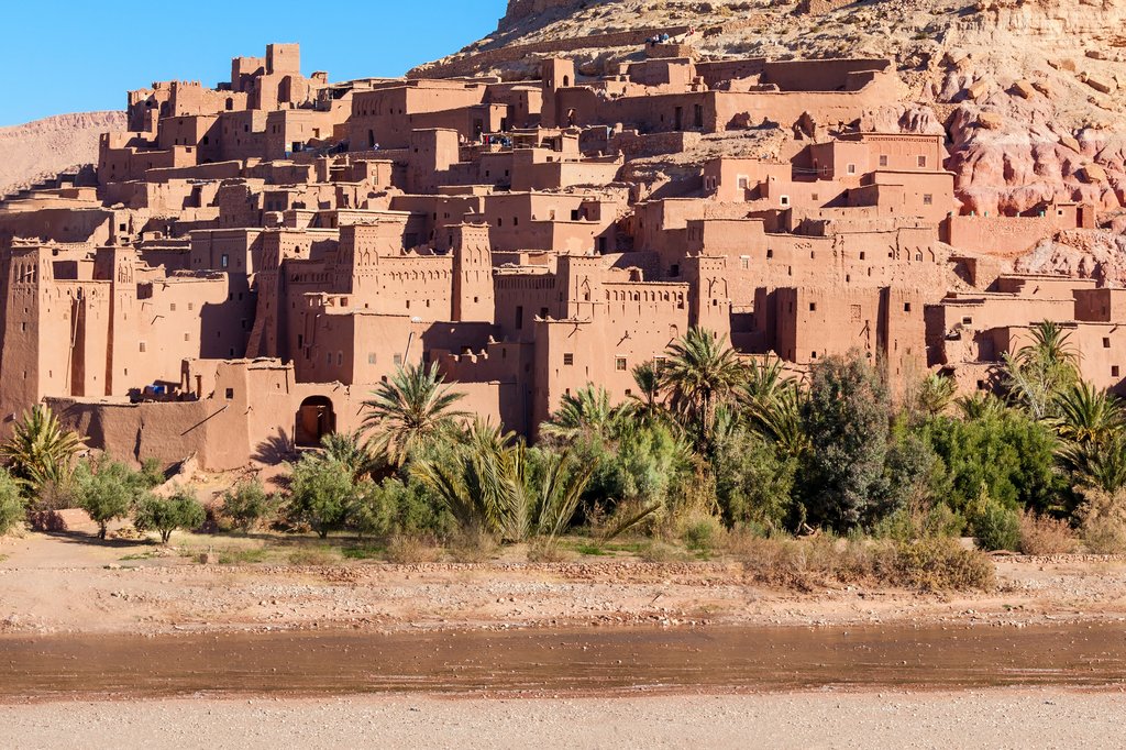 Ait Ben Haddou is a fortified city along the former caravan route