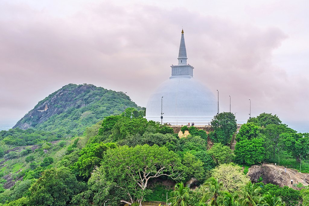 The Maha Seya Stupa on Mahinda Hill in Mihintale