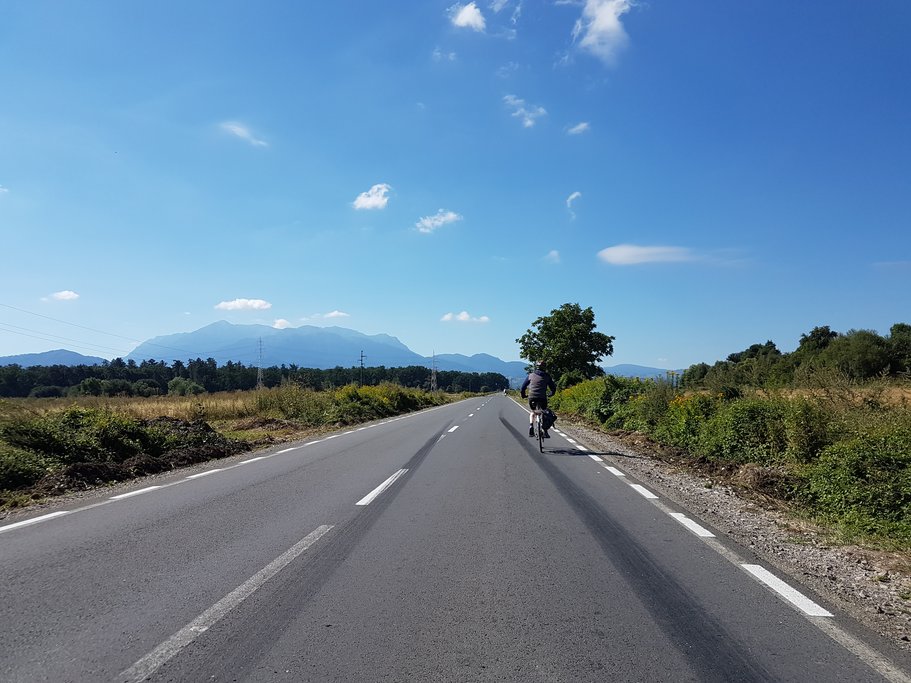 Cycling in the Romanian countryside