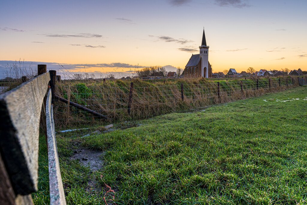 A picturesque church near Den Hoorn