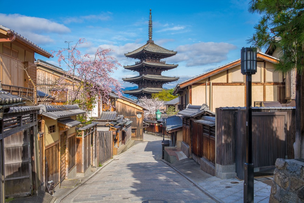 The beautiful historical streets of Kyoto