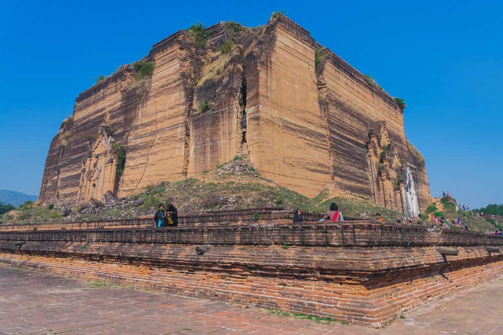 The ruins of Mingun Paya pagoda, Myanmar