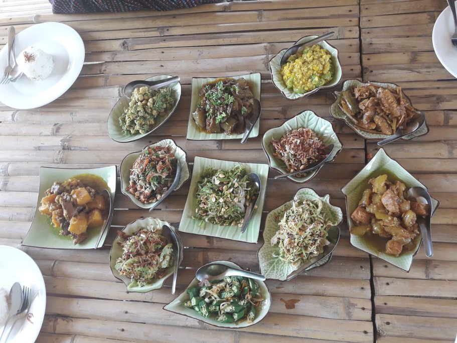 Home cooked lunch at May's house