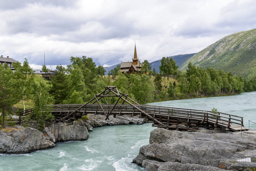 This historic cathedral can be found near the river.