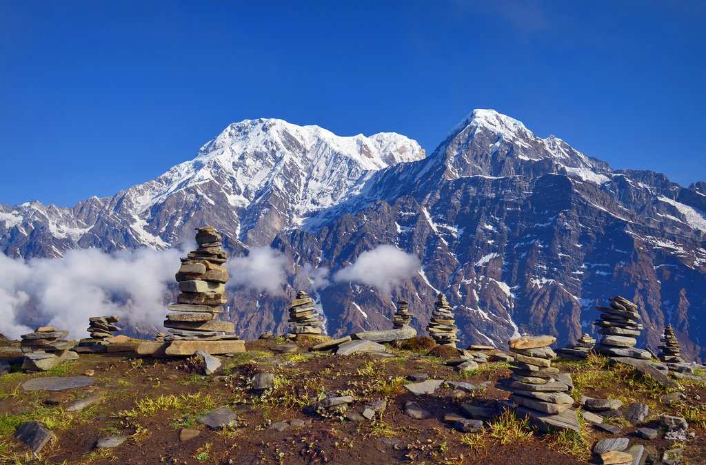 Chuli peak in the distance