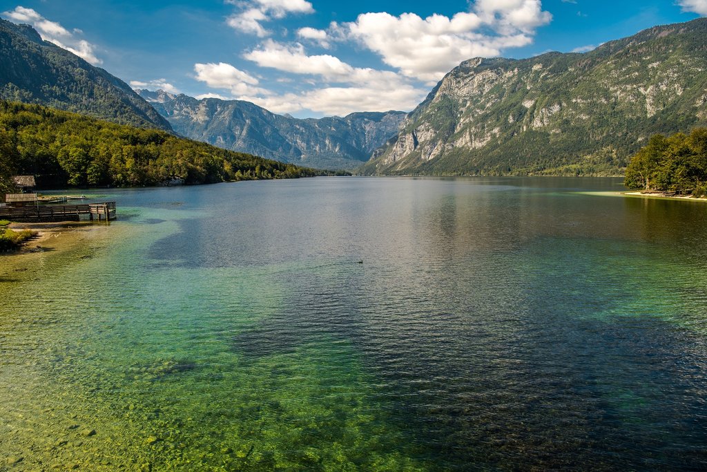 Lake Bohinj in the fall