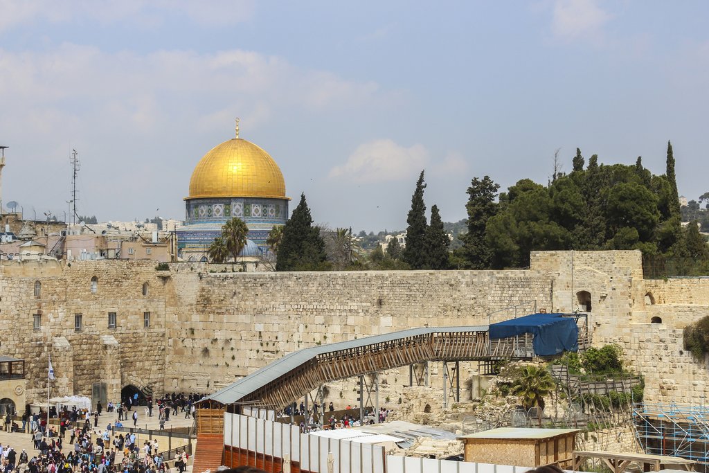 Israel - Old City of Jerusalem - Western Wall + Dome of the Rock